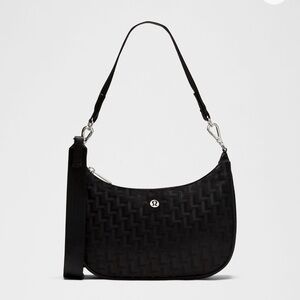 lululemon city essentials Black Shoulder Bag 3 litres
